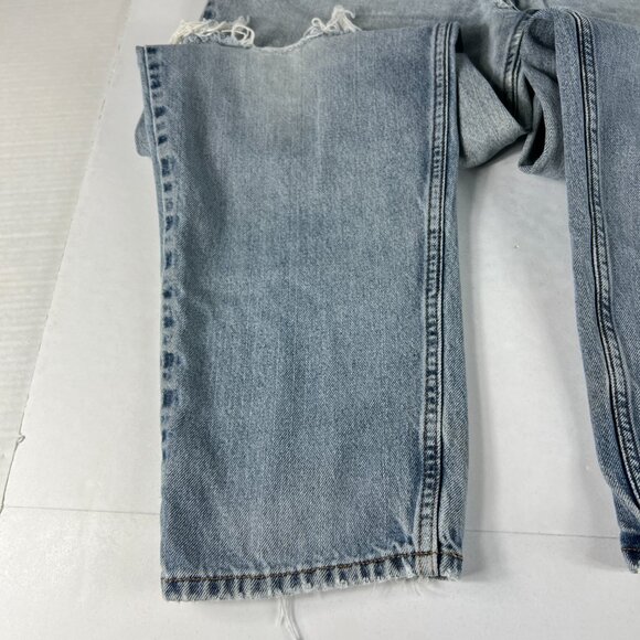 Y2K Levi's Jeans Men Measured 33x30* 560 Loose Taper Blue Grunge Denim Tag 34x32 - Picture 8 of 16